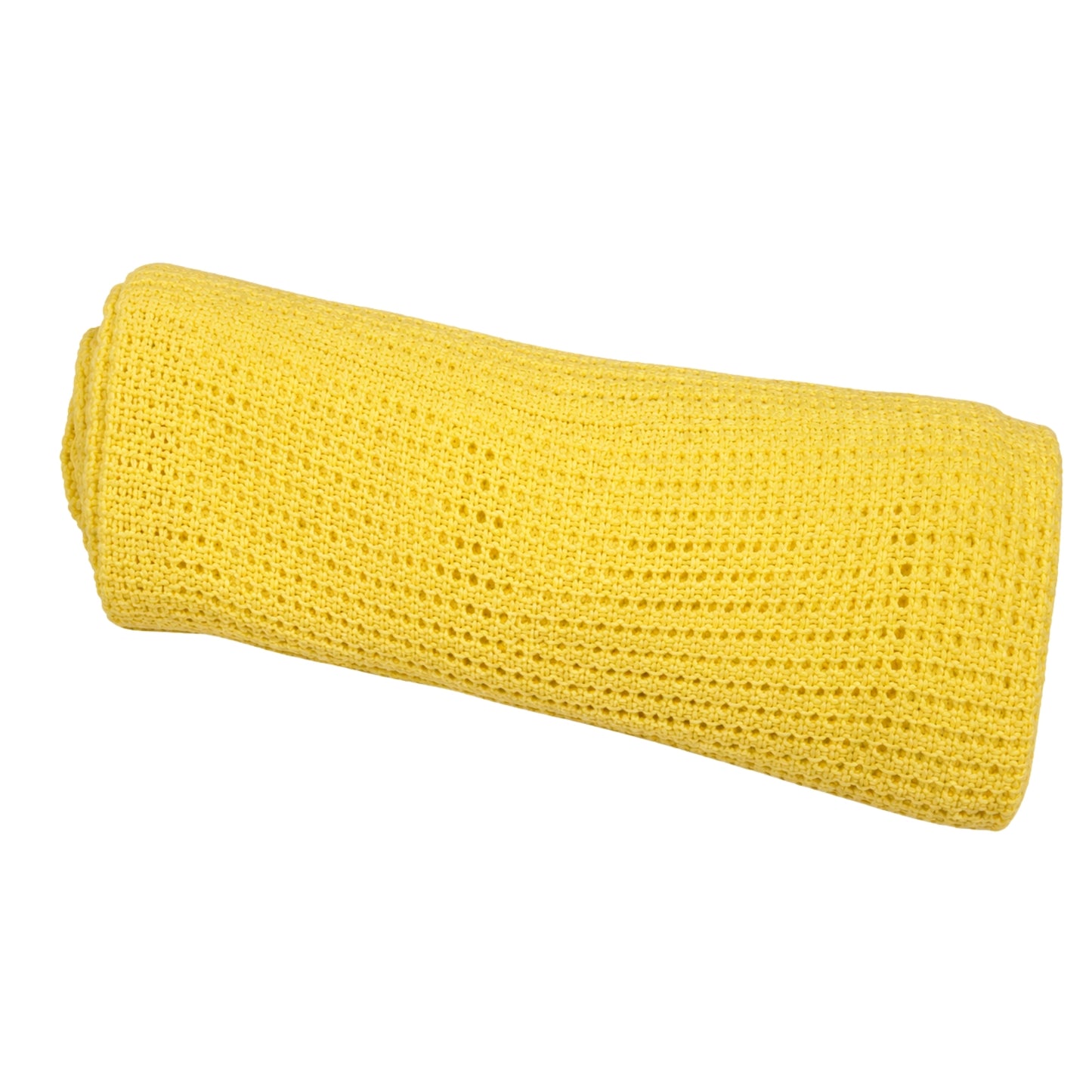 Snuggle Baby Cellular Pram/Crib Blanket, Lemon