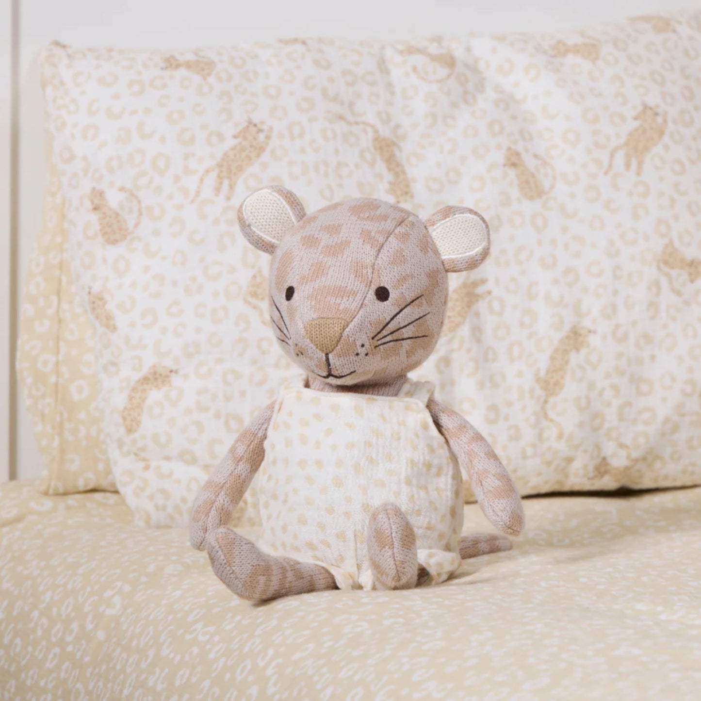 Tutti Bambini Knitted Toy, Larry Leopard
