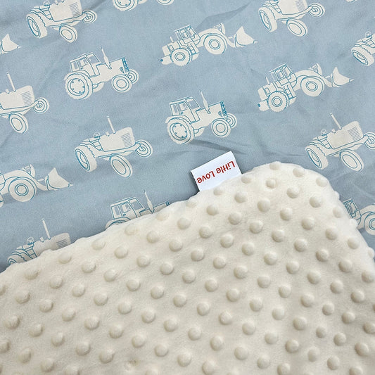 Little Love 5PH Car Seat Blanket, Blue Tractor
