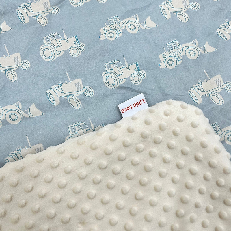 Little Love 5PH Car Seat Blanket, Blue Tractor