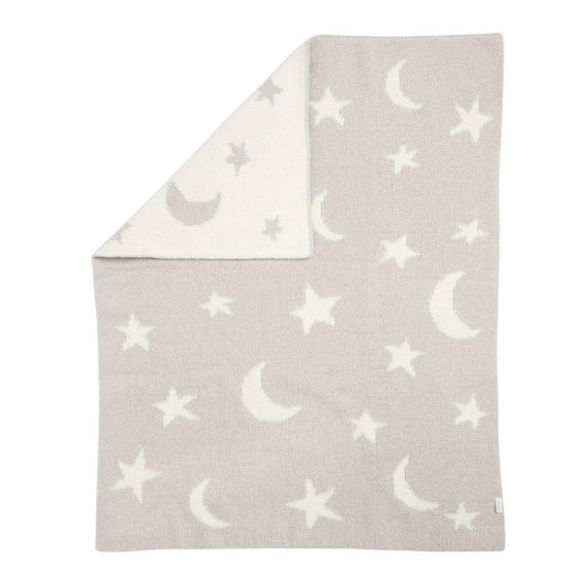 Mamas & Papas Chenille Blanket, Neutral Moon/Star