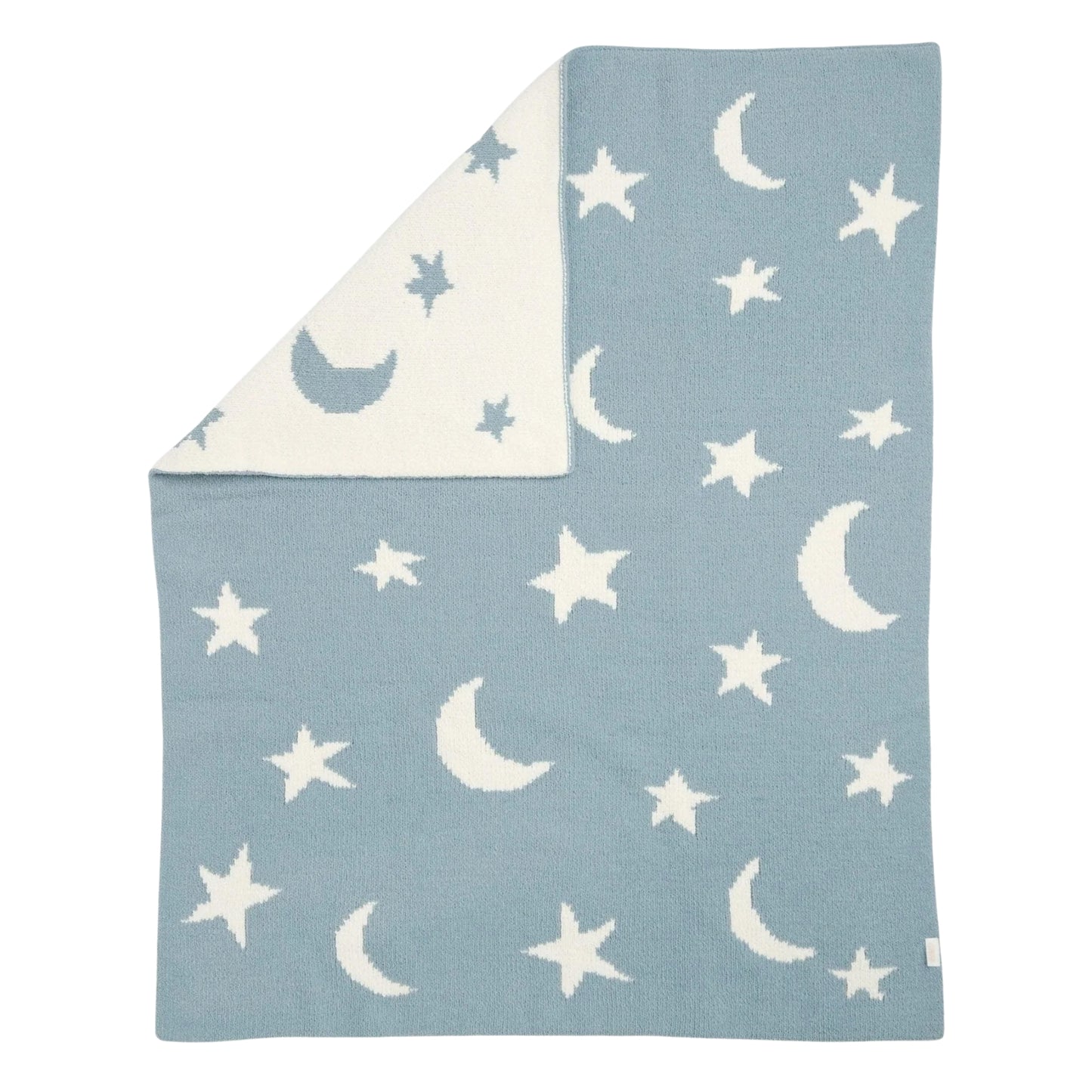 Mamas & Papas Chenille Blanket, Blue Moon/Star