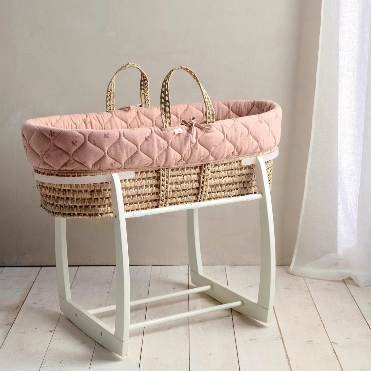 Mamas & Papas Moses Basket - Welcome To The World Wildflower
