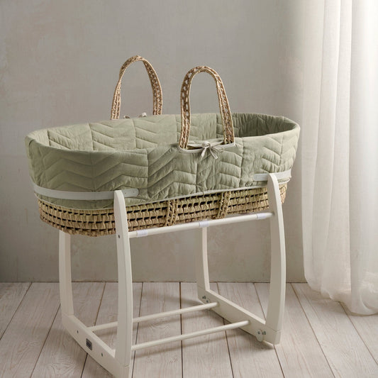 Mamas and Papas Moses Basket, Sage