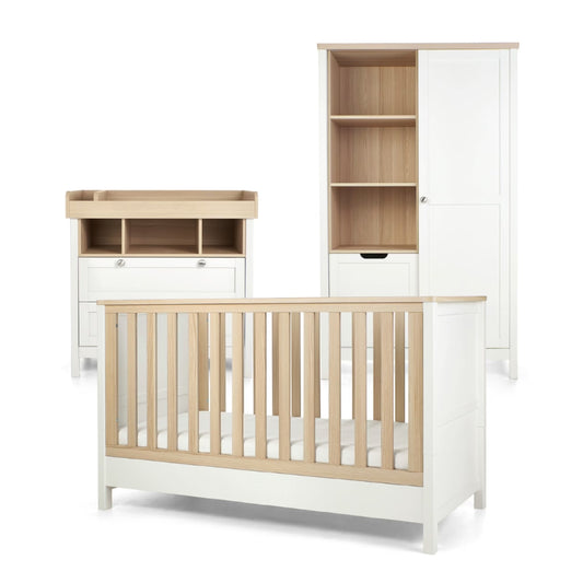 Mamas & Papas Harwell 3pc Room Set, White & Natural