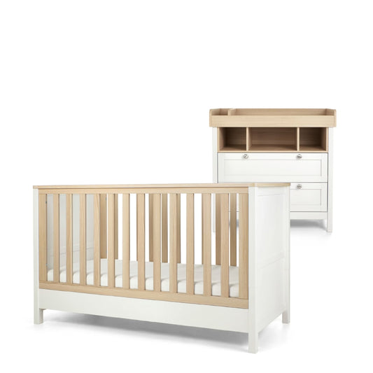 Mamas & Papas Harwell 2pc Room Set, White & Natural