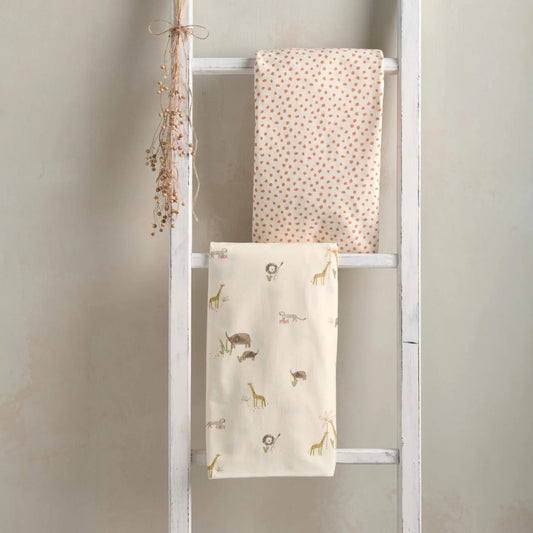 Mamas & Papas 2pc Cotbed Sheets, Jungle