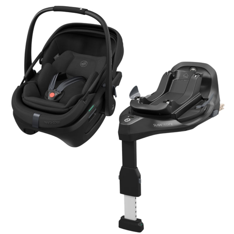 Maxi Cosi Coral Slide Pro Car Seat & Base, Onyx Black