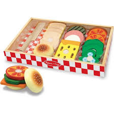 Melissa & Doug Wooden Sandwich Set