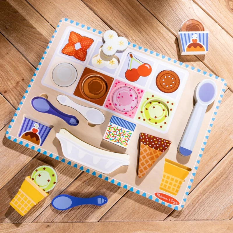 Melissa & Doug Magnetic Puzzle Play - Ice Cream