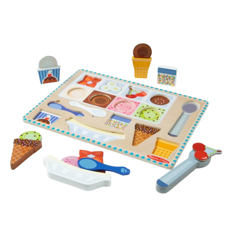 Melissa & Doug Magnetic Puzzle Play - Ice Cream