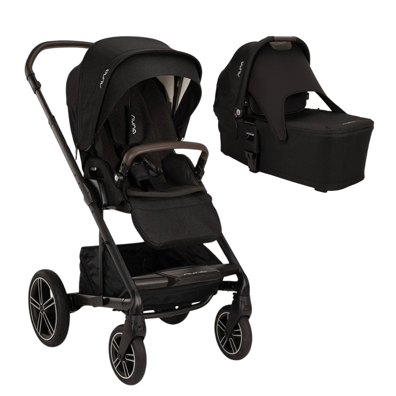 Nuna Mixx Next Pushchair & Carrycot, Caviar