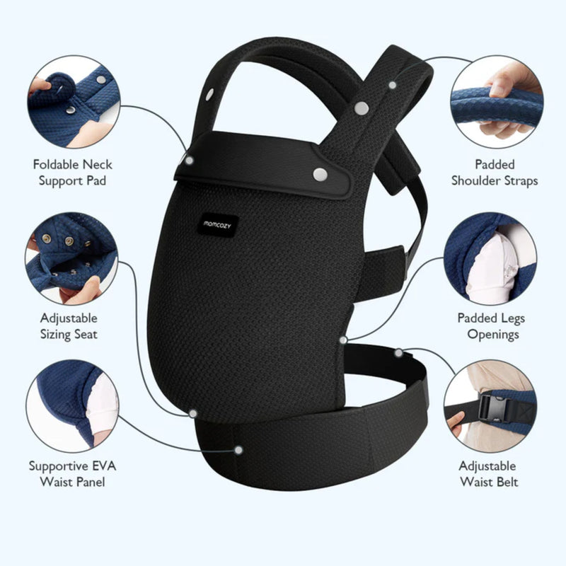 Momcozy Air Mesh Baby Carrier, Black