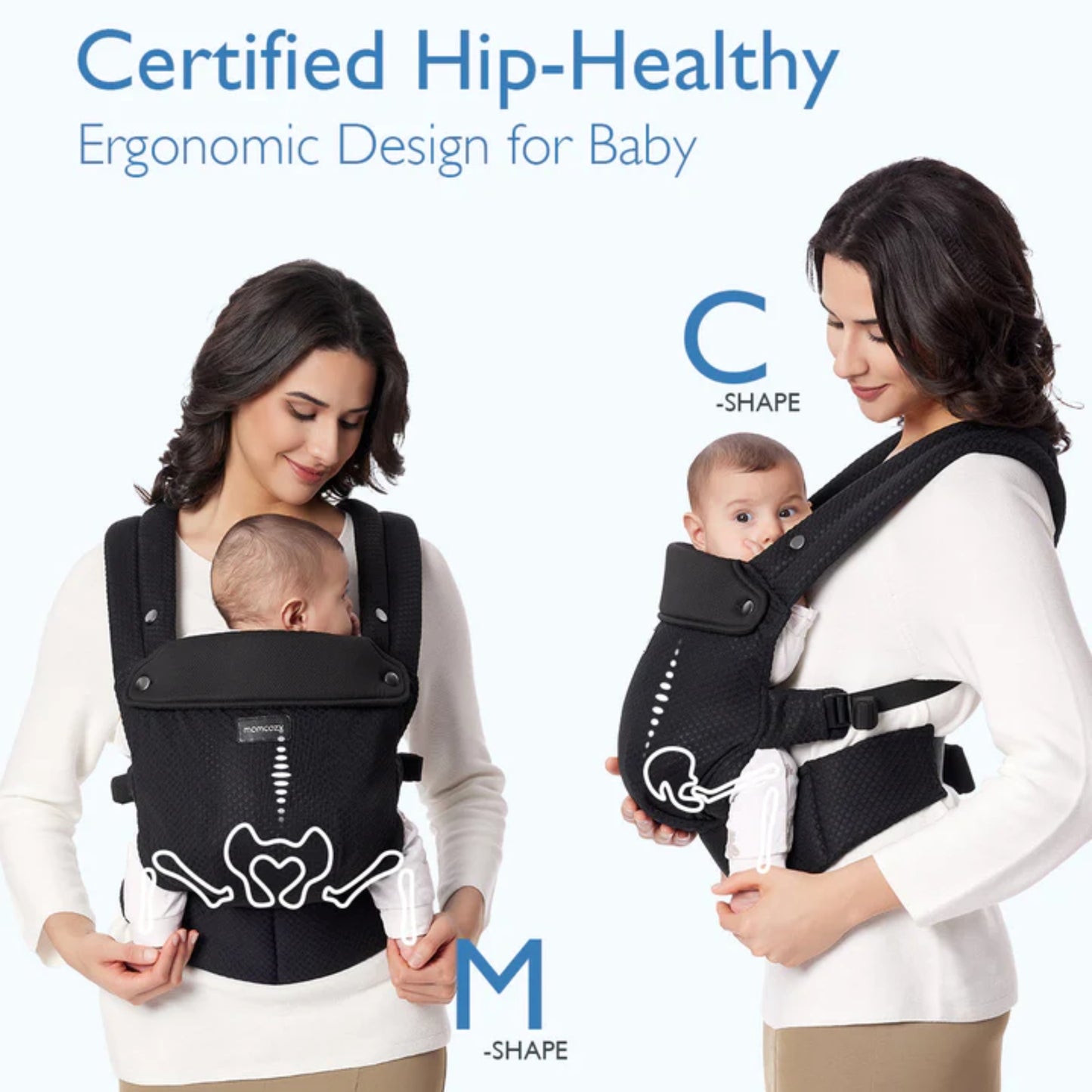 Momcozy Air Mesh Baby Carrier, Black