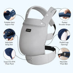 Momcozy Air Mesh Baby Carrier, Grey
