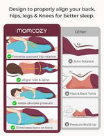Momcozy J-Shaped Maternity Pillow