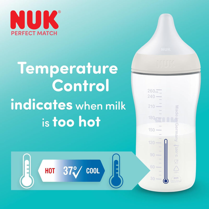 NUK Perfect Match Bottle Starter Set, Rainbow