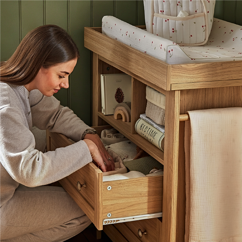 CuddleCo Burford Dresser Changer - Oak
