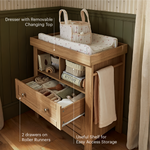 CuddleCo Burford 2 Piece Nursery Furniture Set - Oak
