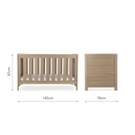 CuddleCo Burford 2 Piece Nursery Furniture Set - Oak