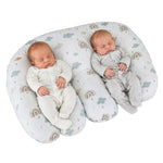 Cuddles Collection Twin Nursing Pillow, Rainbow
