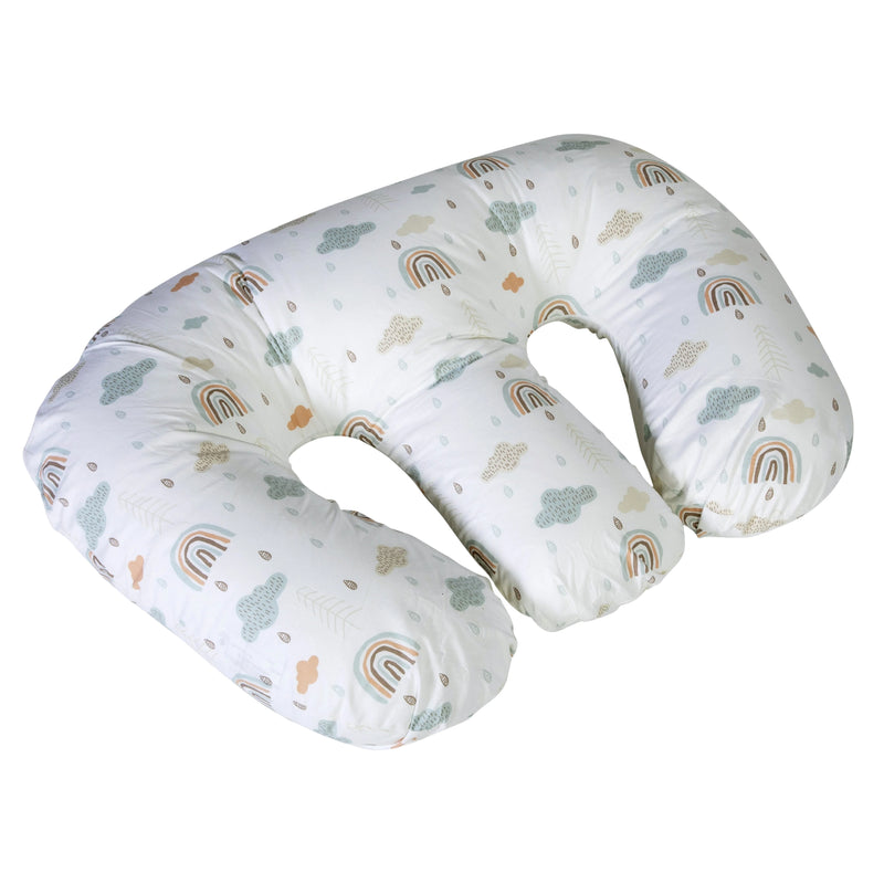 Cuddles Collection Twin Nursing Pillow, Rainbow