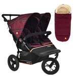 Out n About Nipper V6 Double Pushchair + FREE Summit Footmuff