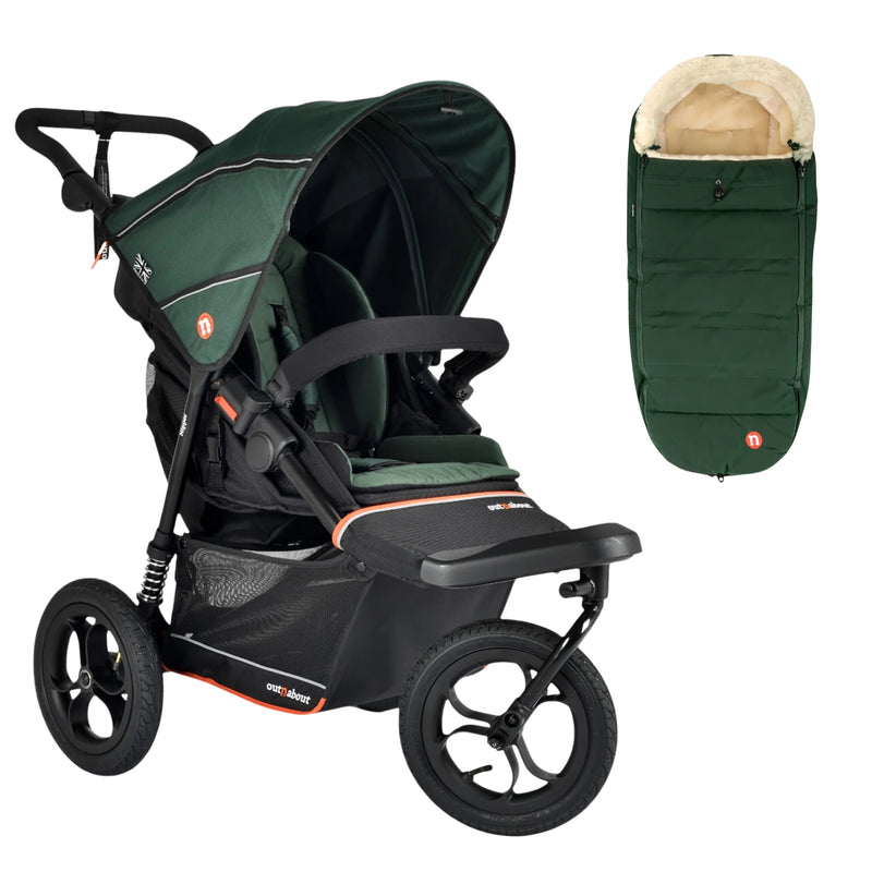 Out n About Nipper V6 Pushchair + FREE Summit Footmuff