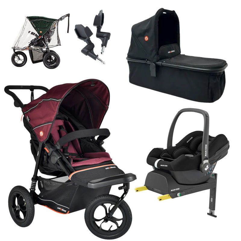 Out n About Nipper V6 Newborn Switch Bundle - with Maxi Cosi Cabriofix