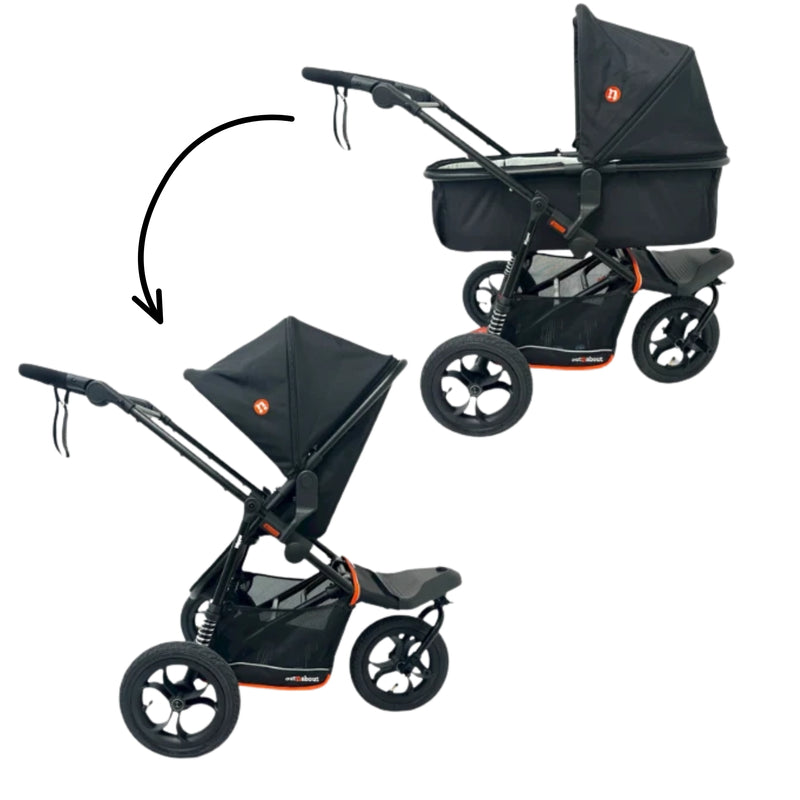 Out n About Nipper V6 Newborn Switch Bundle - with Maxi Cosi Cabriofix