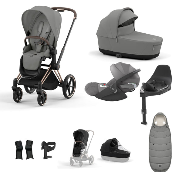 Cybex Platinum Priam Rose Gold Pushchair Bundle
