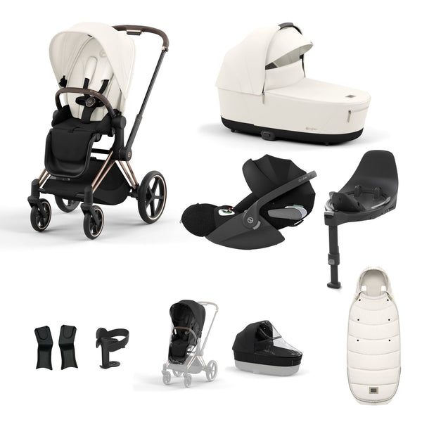 Cybex Platinum Priam Rose Gold Pushchair Bundle