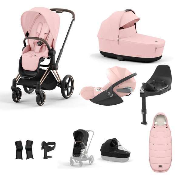 Cybex Platinum Priam Rose Gold Pushchair Bundle
