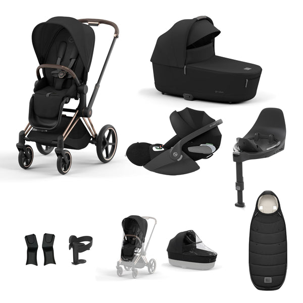 Cybex Platinum Priam Rose Gold Pushchair Bundle