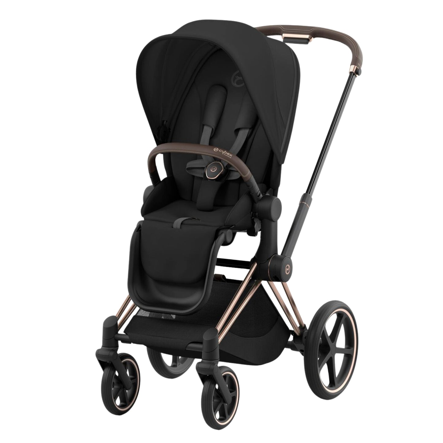 Cybex 2025 Priam & Carrycot, Sepia Black/Rose Gold