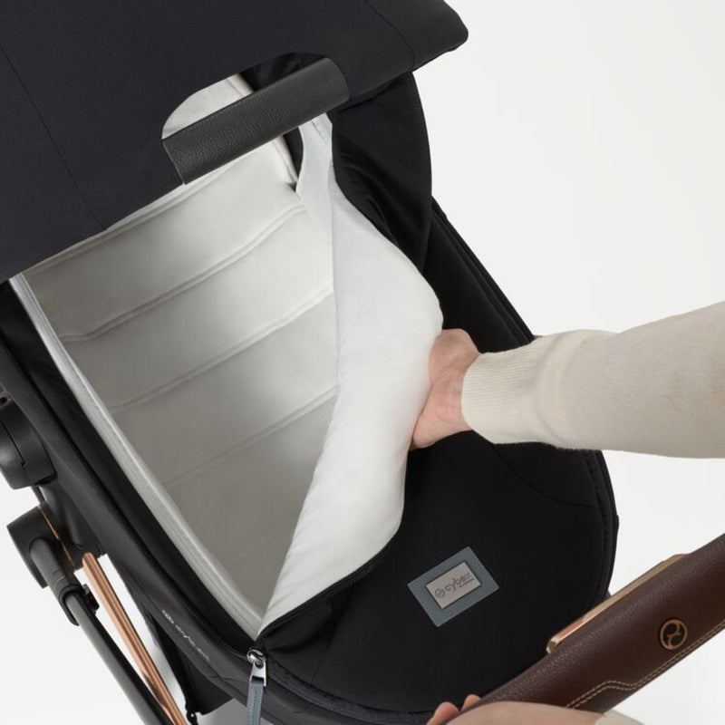 Cybex Priam Comfort incl. Foldable Carrycot, Rose Gold