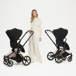 Cybex Priam Comfort incl. Foldable Carrycot, Rose Gold