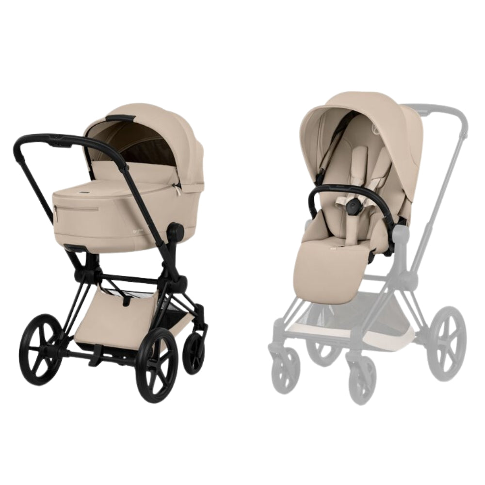 Cybex Priam Comfort incl. Foldable Carrycot, Matt Black