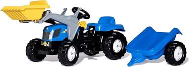 Rolly Kid New Holland Tractor, Front Loader & Trailer