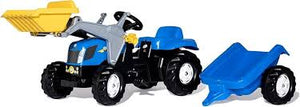 Rolly Kid New Holland Tractor, Front Loader & Trailer