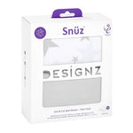 Snüz 2pc Cot/Cotbed Sheets, Grey Star