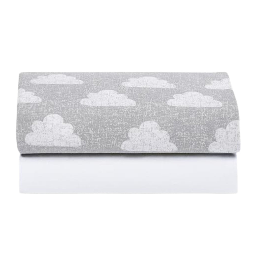 Snüz 2pc Crib Sheets, Clouds