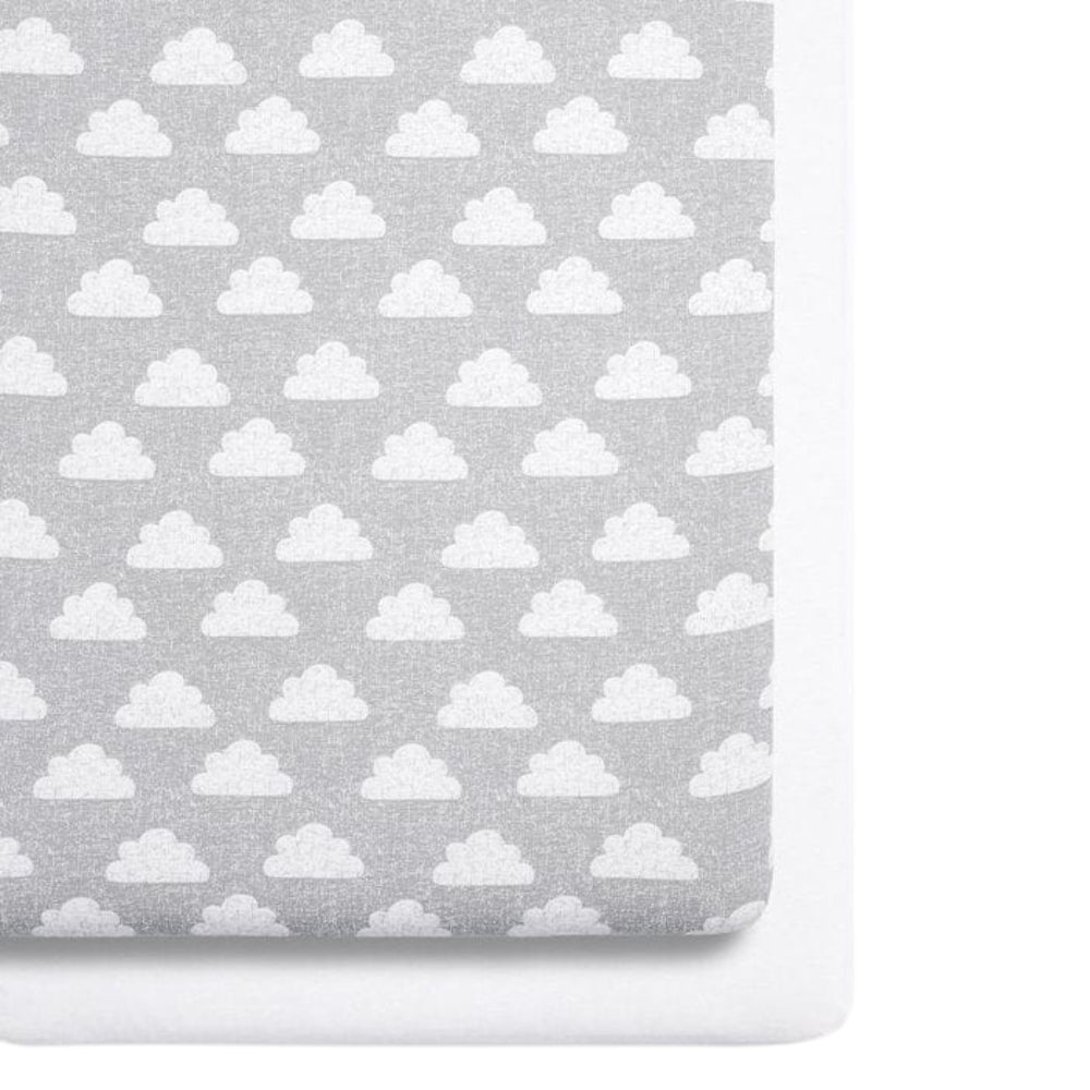 Snüz 2pc Crib Sheets, Clouds