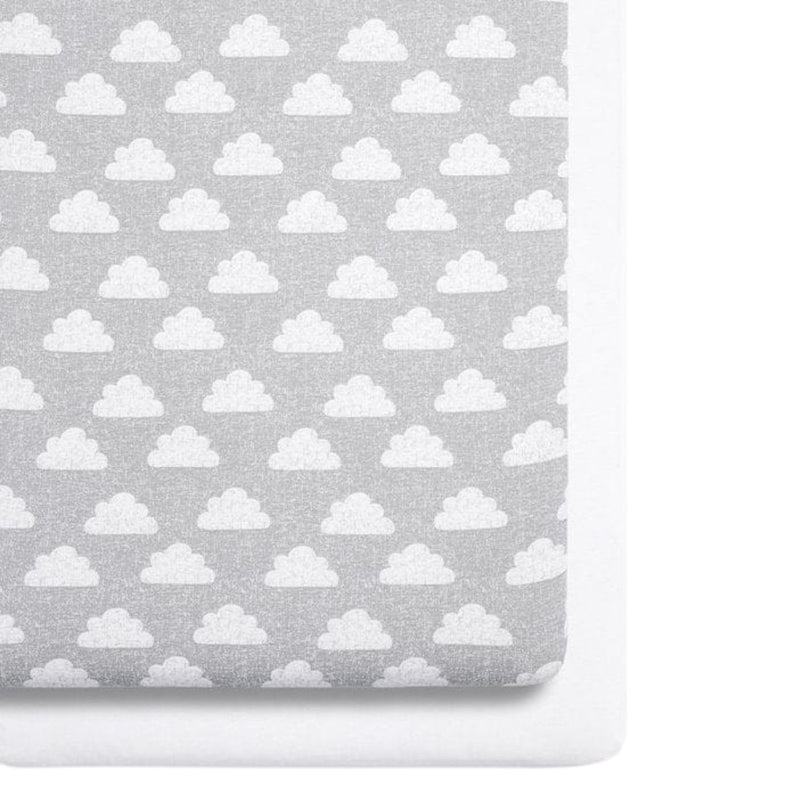 Snüz 2pc Crib Sheets, Clouds