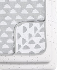 Snüz 3pc Crib Bedding Set, Cloud