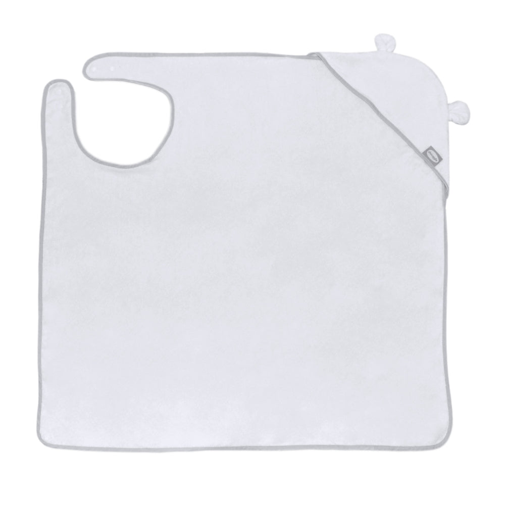 Shnuggle Wearable Towel With Ears, White