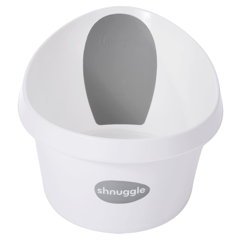 Shnuggle Toddler Bath, White/Slate Grey