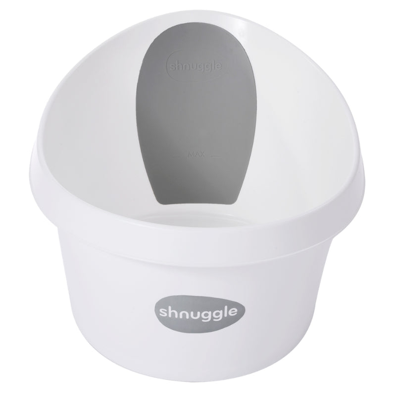 Shnuggle Toddler Bath, White/Slate Grey