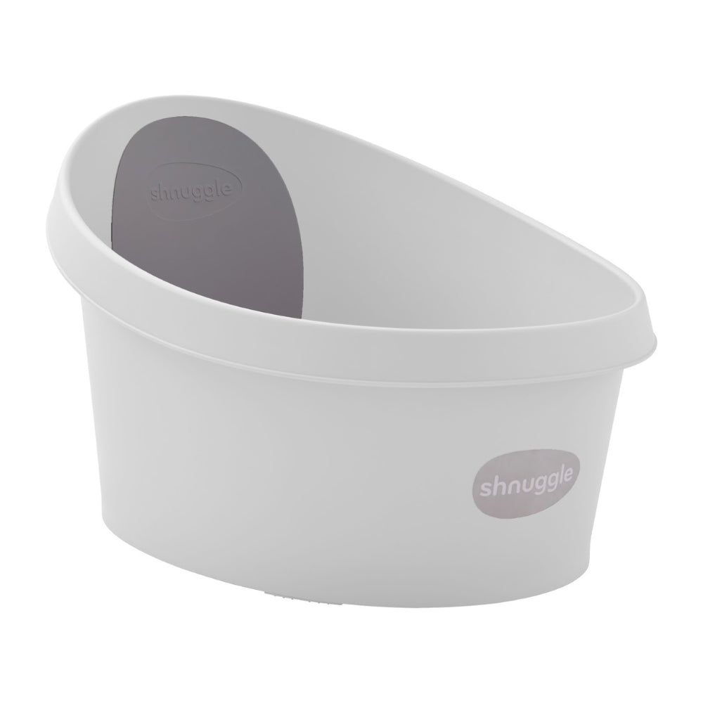 Shnuggle Toddler Bath, White/Slate Grey