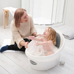Shnuggle Toddler Bath, White/Slate Grey